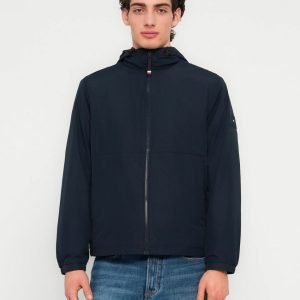 Giacconi - Branded hood jacket Desert Sky