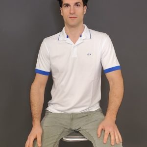 Polo - Polo small stripe fluo Bianco