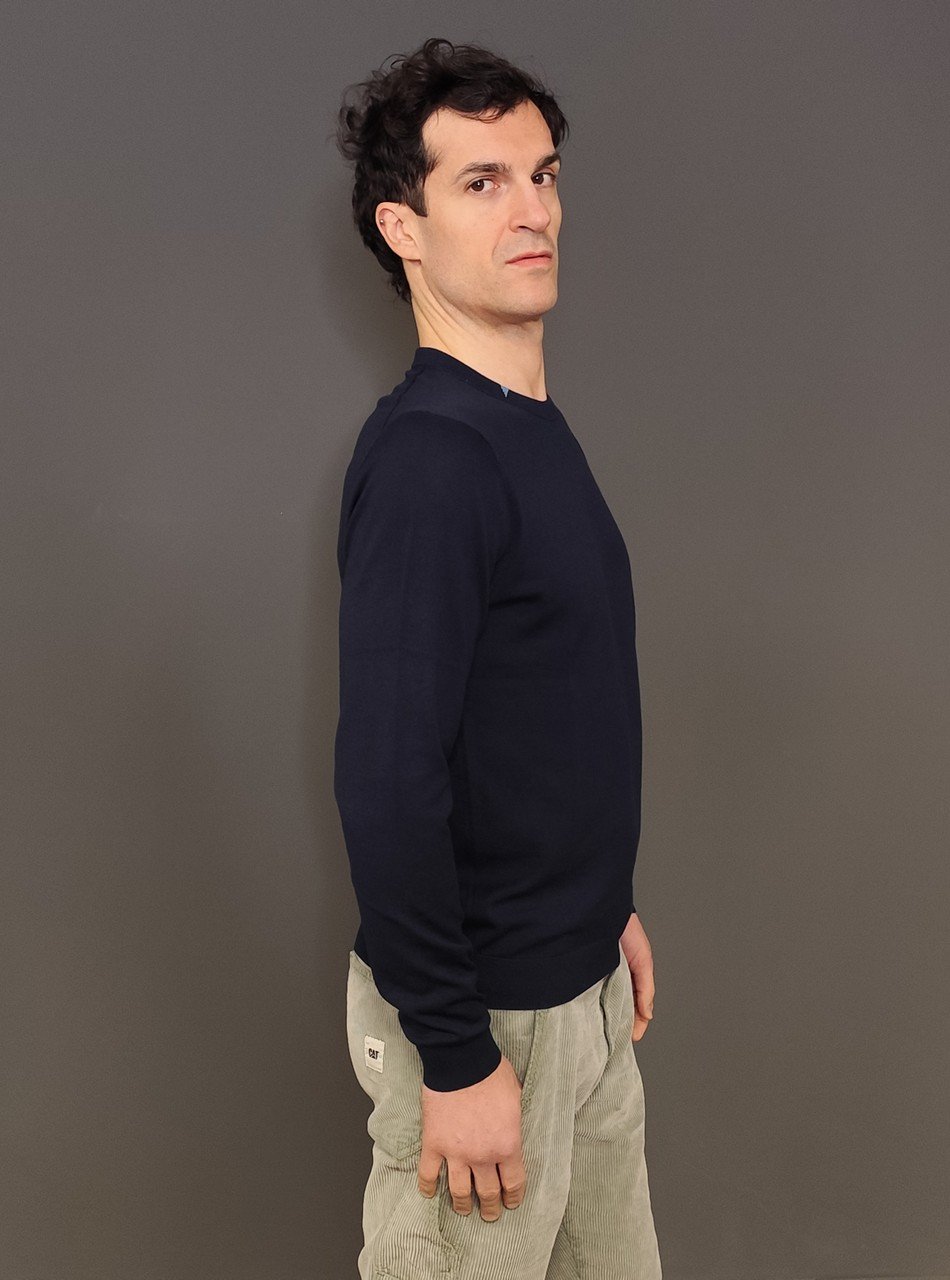 Maglie - Sweater basic Navy - immagine 6