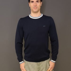 Maglie - Sweater stripes detalis Navy