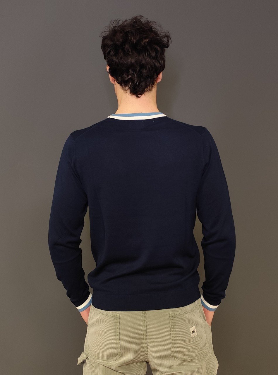 Maglie - Sweater stripes detalis Navy - immagine 5