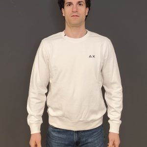 Felpe - Sweat basic crew Bianco Panna