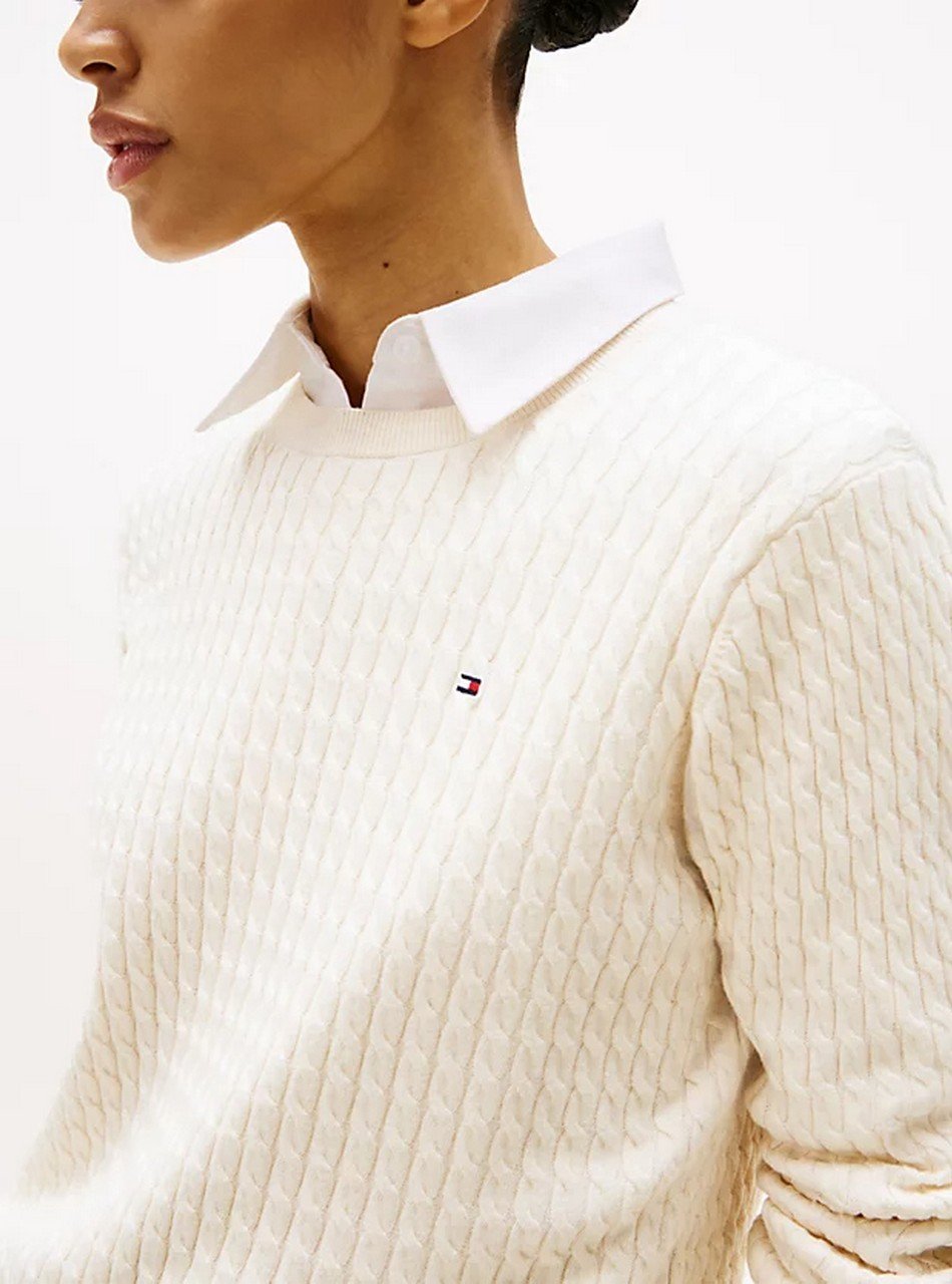 Maglie - Cable crew maglia Ivory - immagine 2