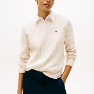 Maglie - Cable crew maglia Ivory
