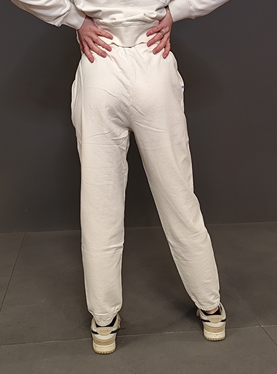 Pantaloni sportivi - Sweatpant fleece Bianco panna - immagine 5