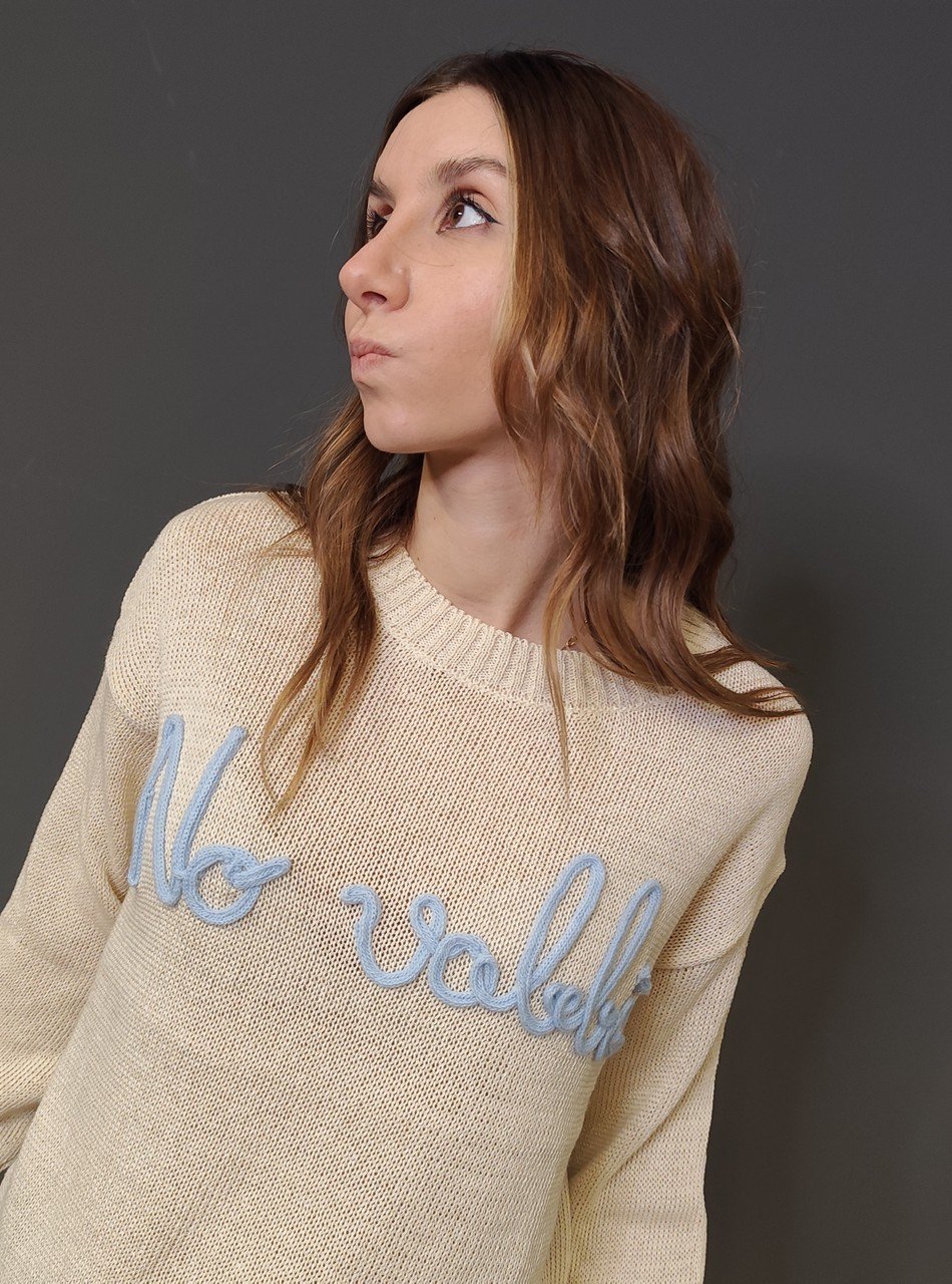 Maglie - No vabbè maglia Ecru - immagine 2