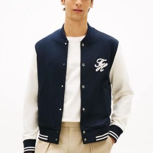 Giacconi - Script colorblock jacket Navy