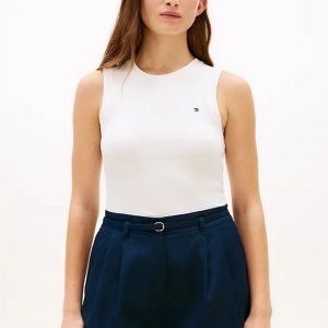 Canotte - Slim cody tank Ecru