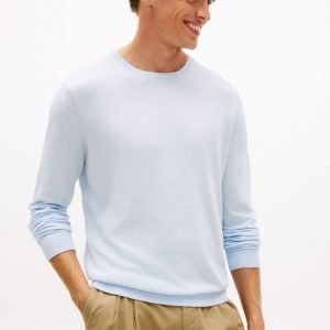 Maglie - Cotton lyocell crew Breezy Blu