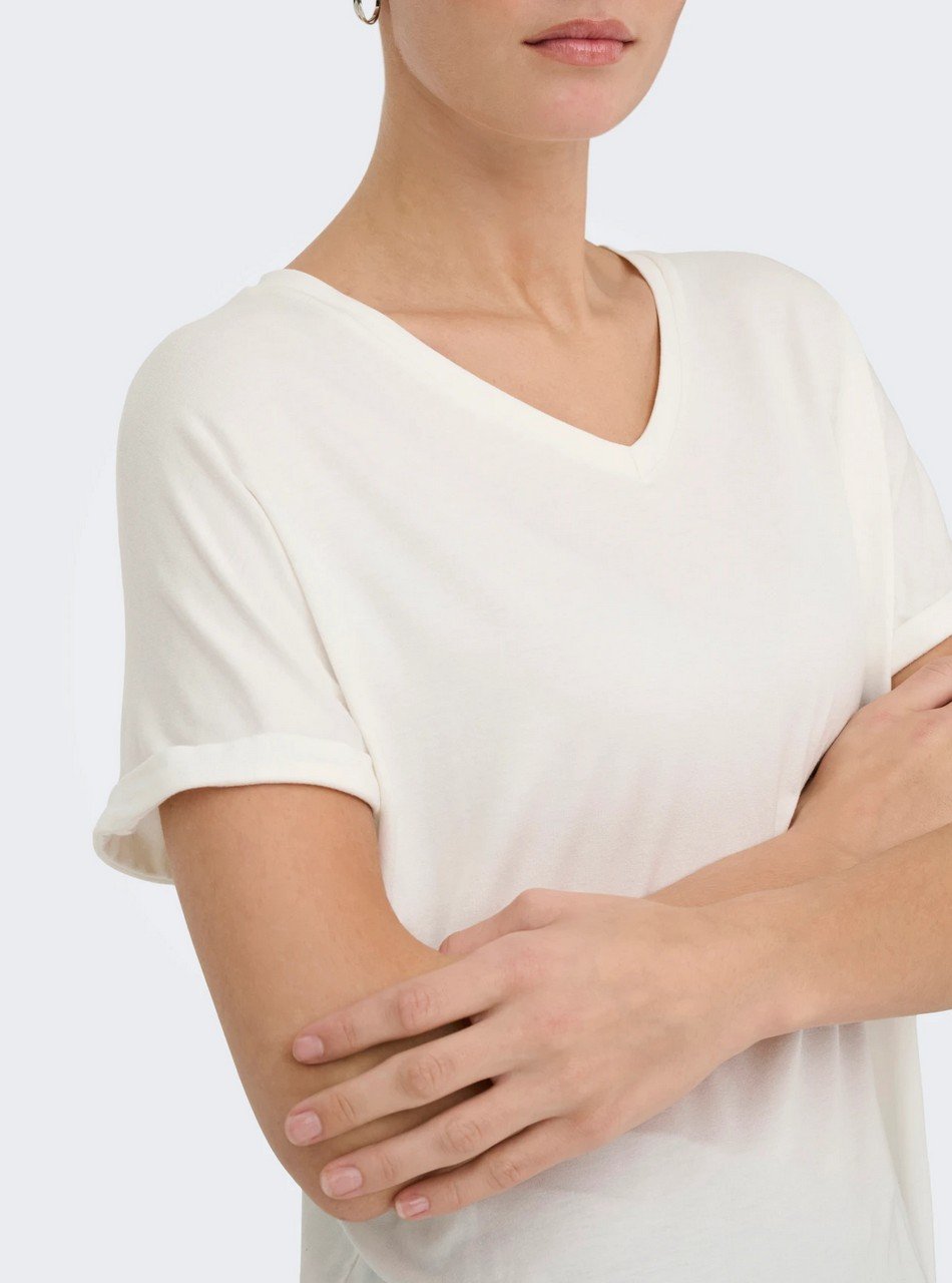 T-Shirt - Jdysissy tee V White - immagine 2