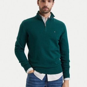 Maglie - Half zip knit Ornamental Green