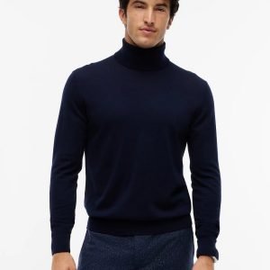 Maglie - NY merino roll neck Navy Blue