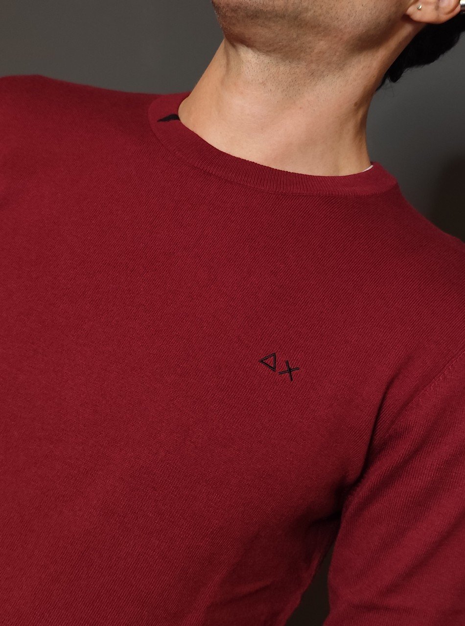 Maglie - Sweater basic Bordeaux - immagine 2