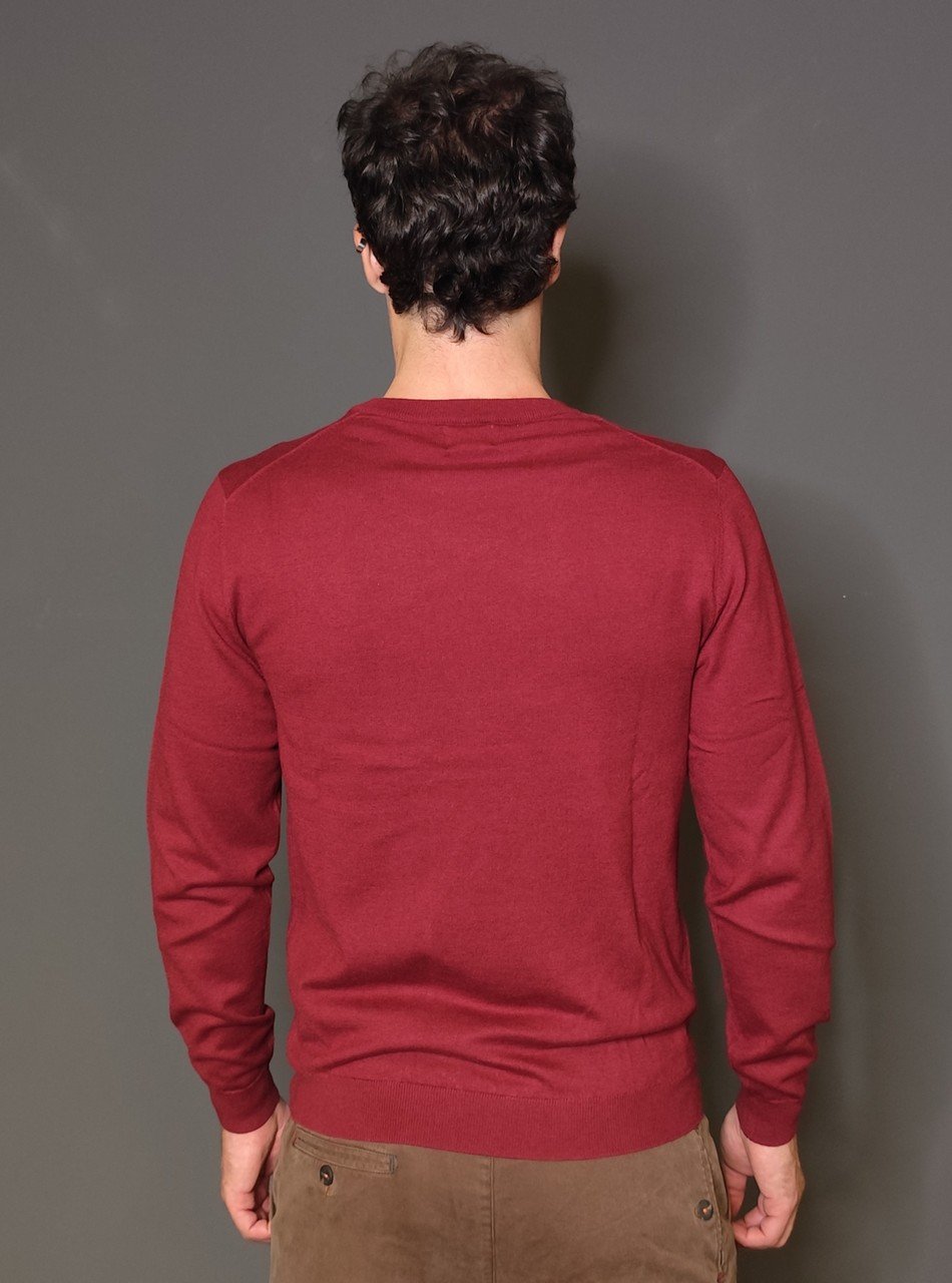 Maglie - Sweater basic Bordeaux - immagine 4