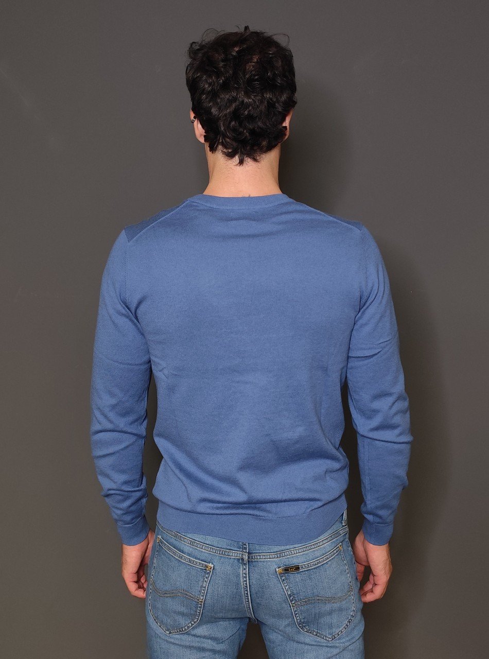 Maglie - Sweater basic Avio - immagine 4