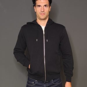 Felpe - Hoodie zip basic Nero