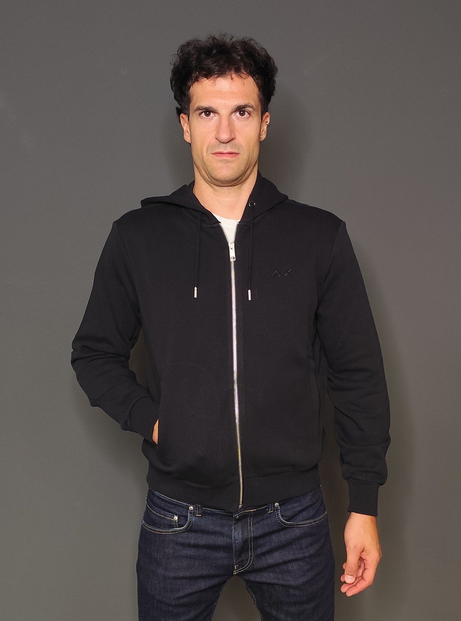 Felpe - Hoodie zip basic Nero