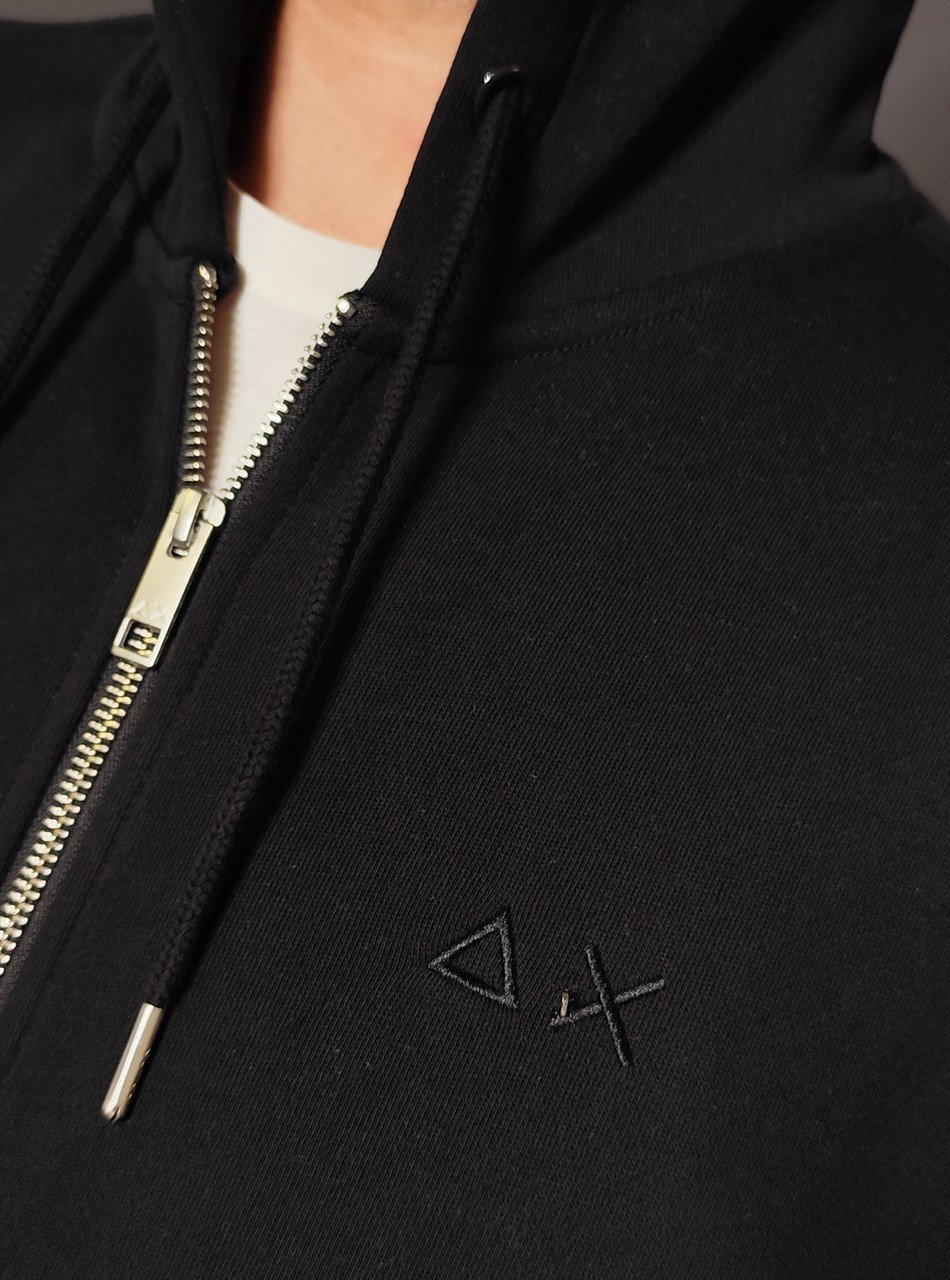 Felpe - Hoodie zip basic Nero - immagine 3
