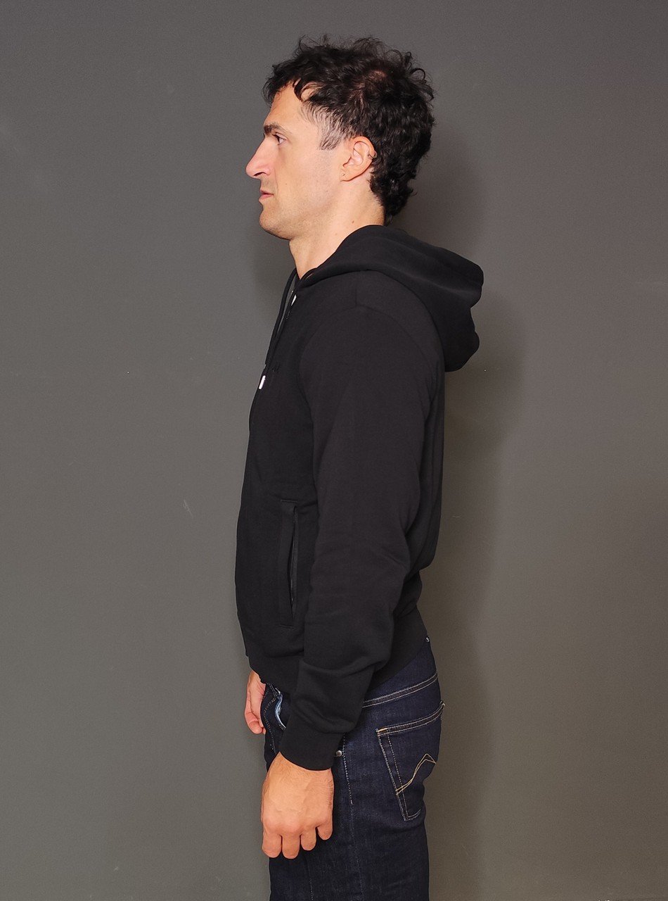 Felpe - Hoodie zip basic Nero - immagine 4