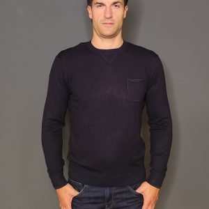 Maglie - Maglia crew pocket Navy