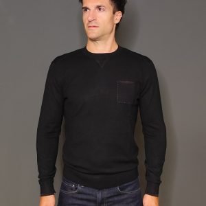 Maglie - Maglia crew pocket Black