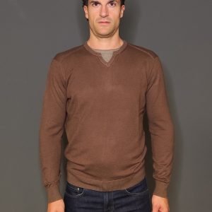 Maglie - Maglia double crew Brown