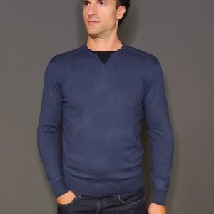 Maglie - Maglia double crew Denim