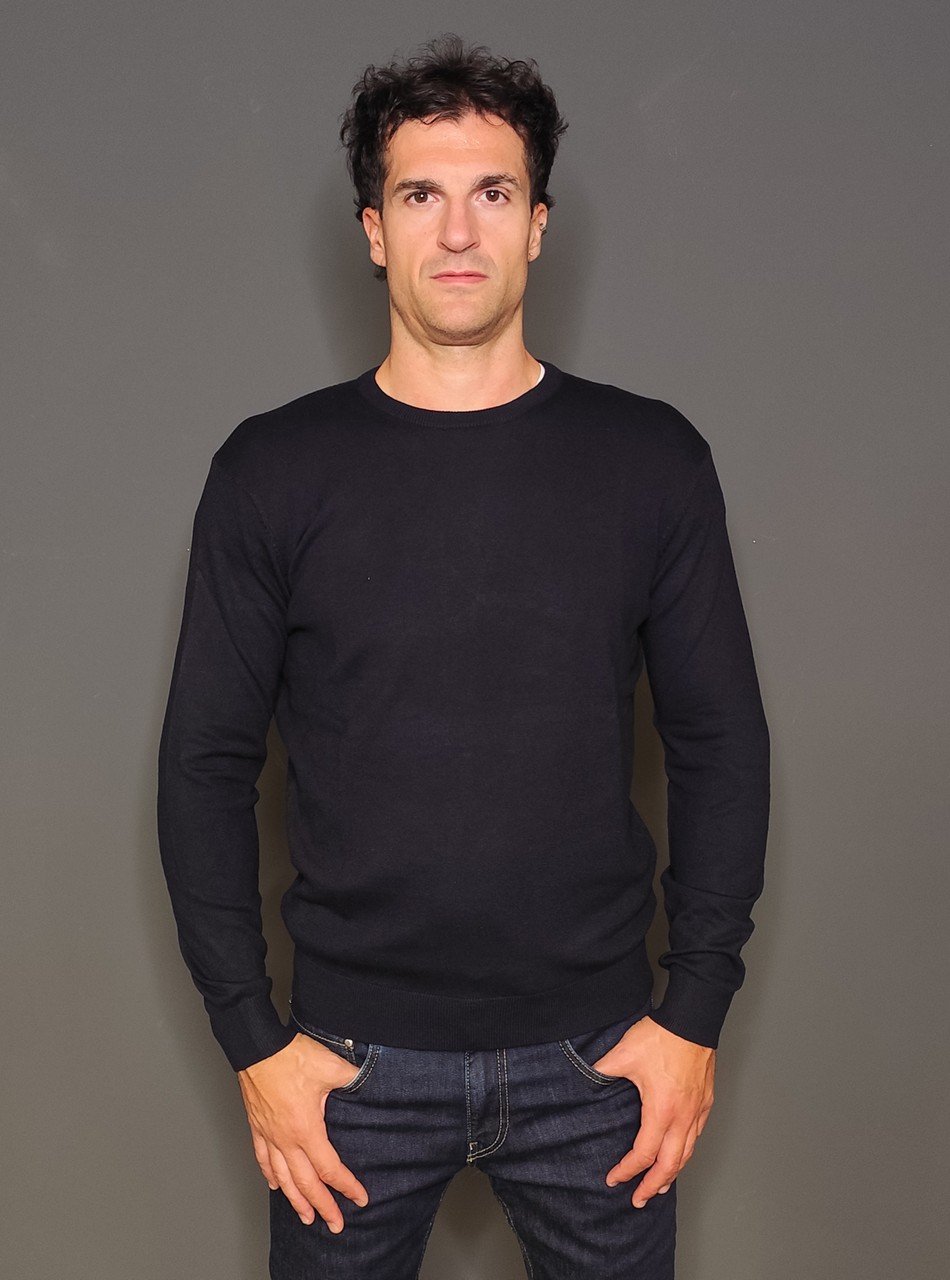 Maglie - Maglia basic crew Navy