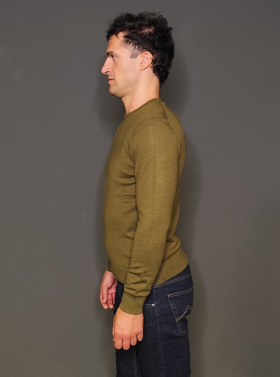 Maglie - Maglia basic crew Green - immagine 2