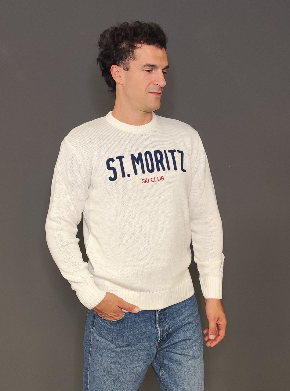 Maglie - Maglia giro St Moritz White - immagine 2