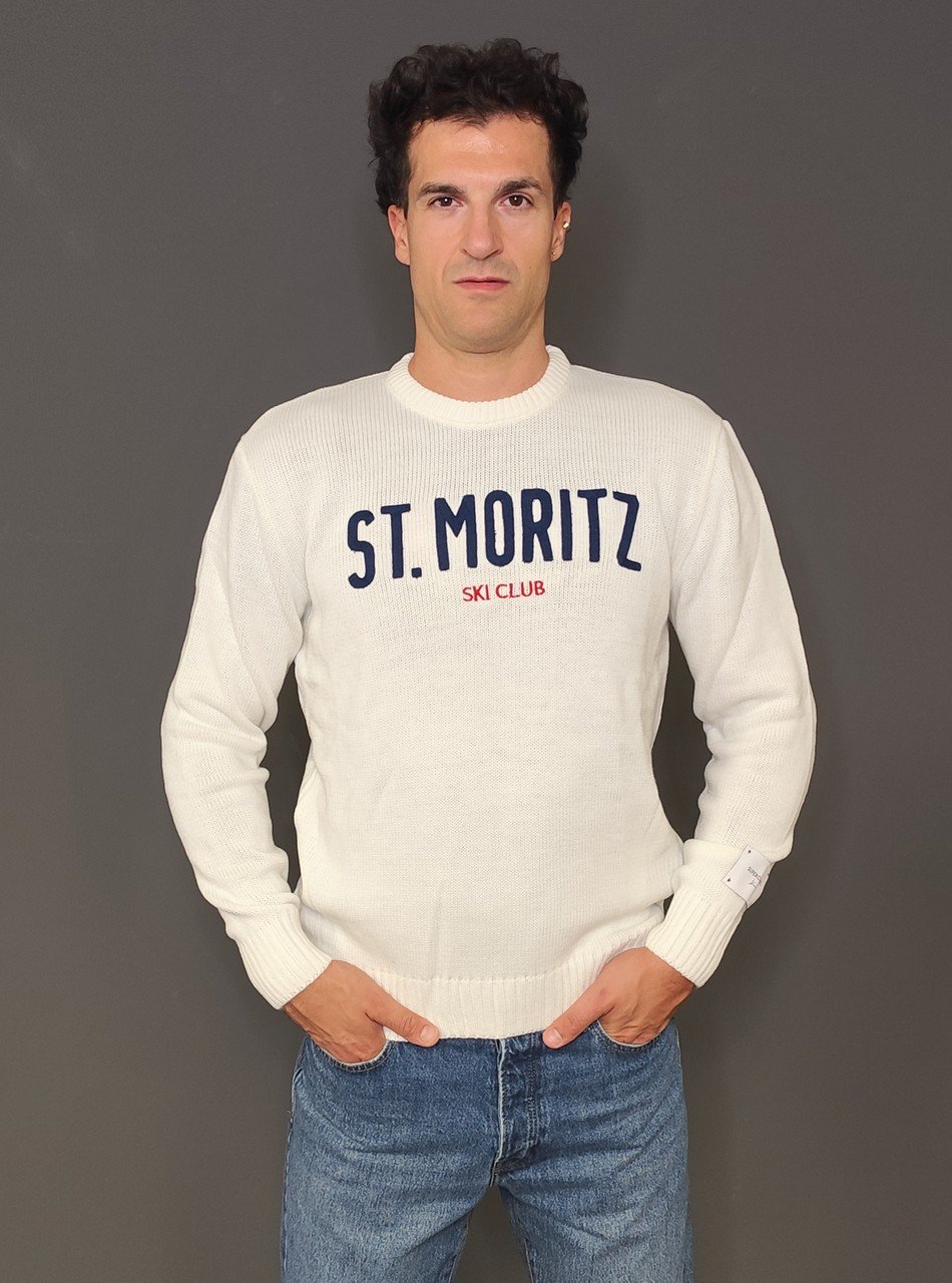 Maglie - Maglia giro St Moritz White