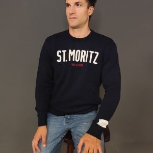 Maglie - Maglia giro St Moritz Blu