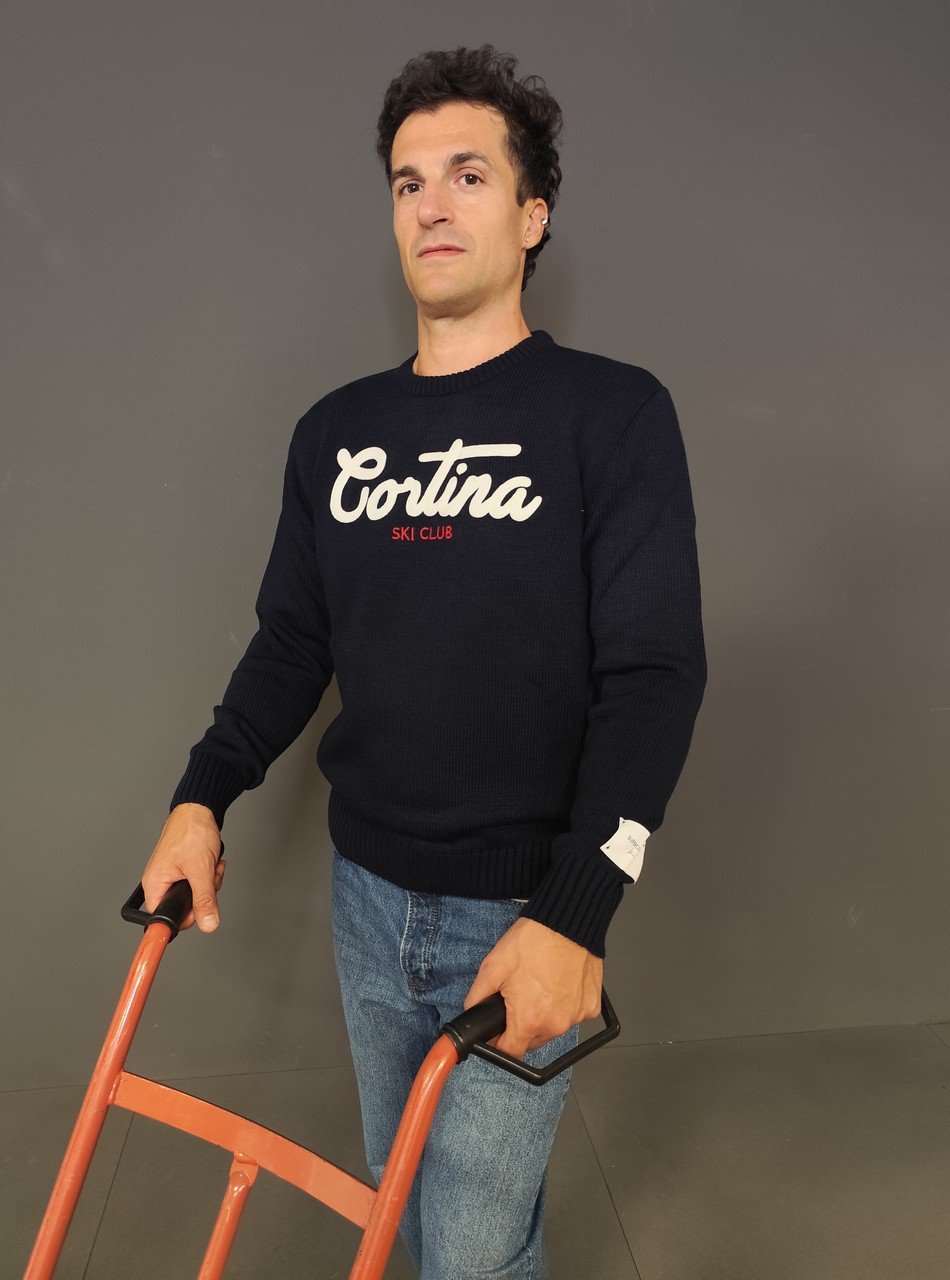 Maglie - Maglia giro Cortina Blu - immagine 2