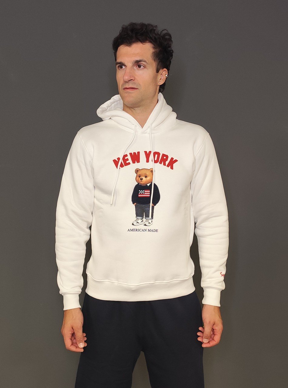 Felpe - Hoody New York White