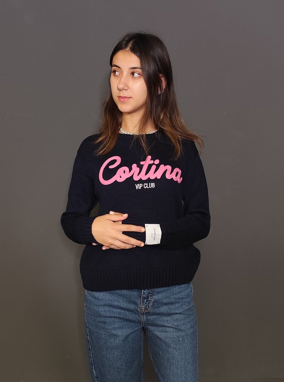 Maglie - Maglia giro Cortina Blu - immagine 2