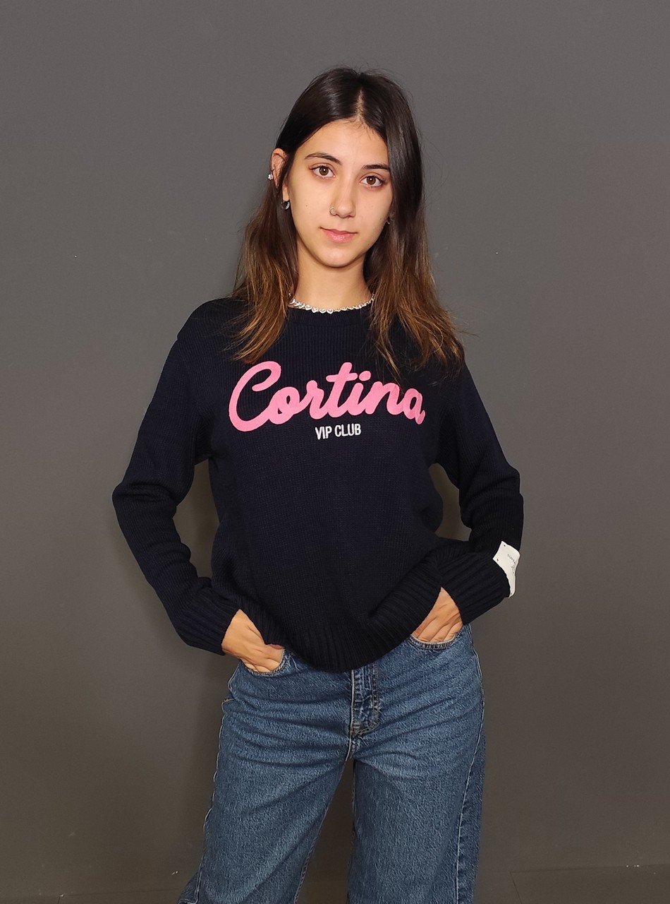 Maglie - Maglia giro Cortina Blu