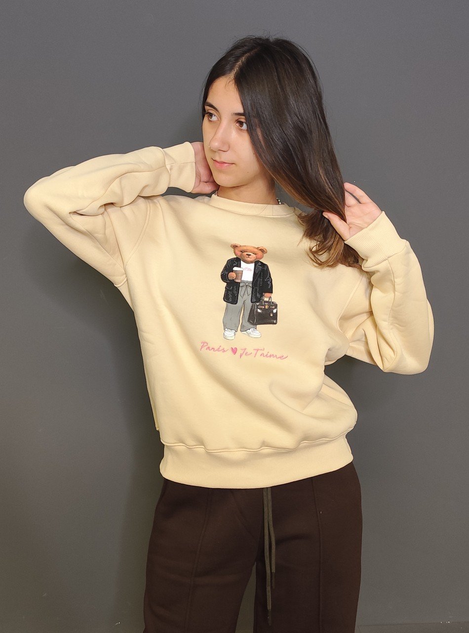 Felpe - Sweat crew neck Nocciola