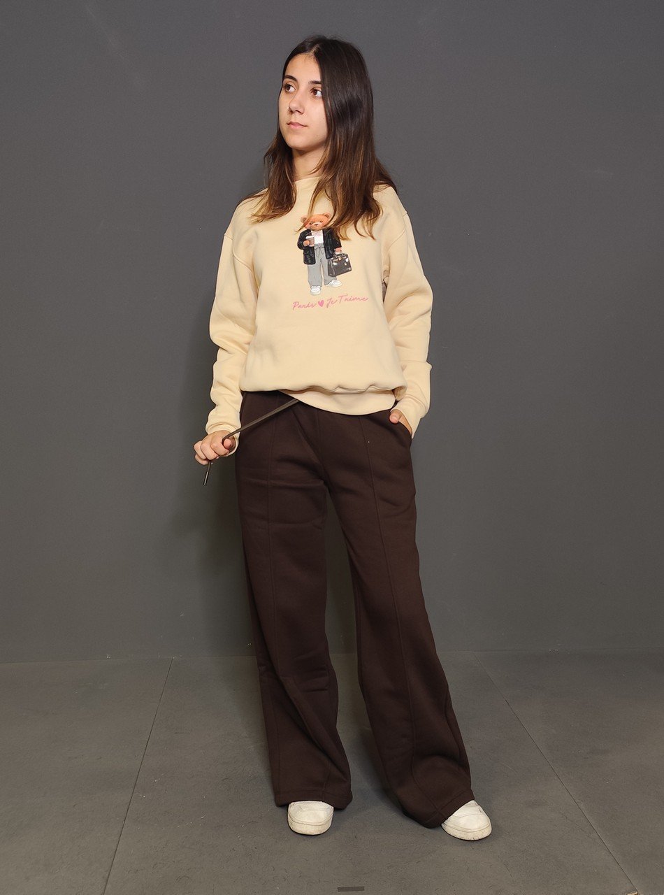 Felpe - Sweat crew neck Nocciola - immagine 5