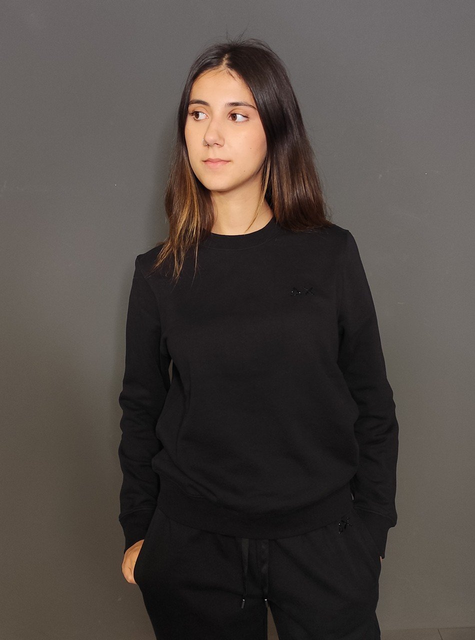 Felpe - Neck basic fleece Nero