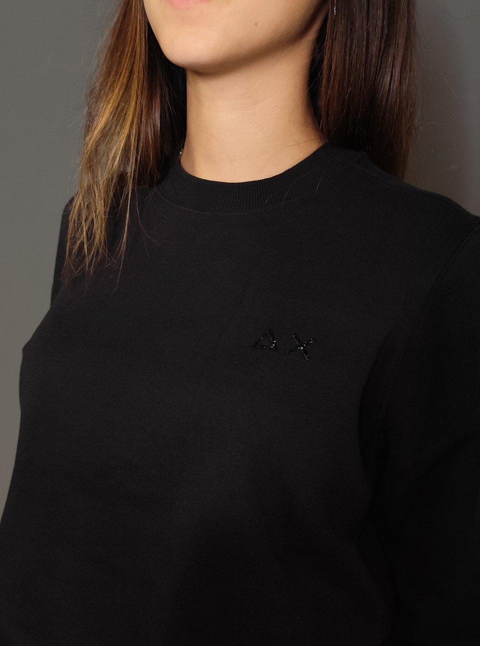 Felpe - Neck basic fleece Nero - immagine 2