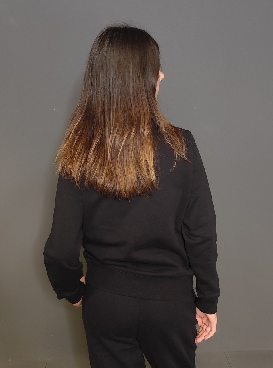 Felpe - Neck basic fleece Nero - immagine 4