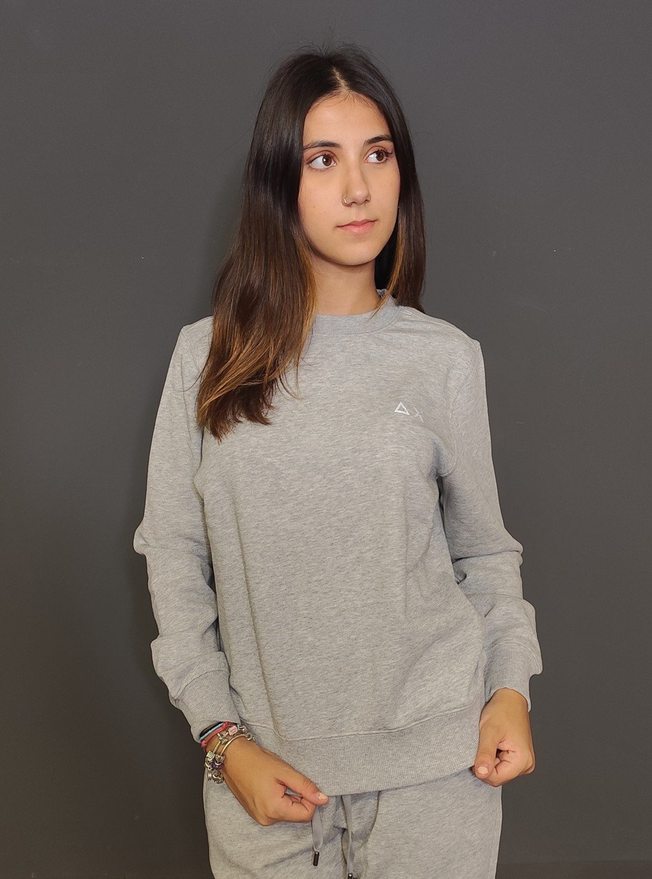 Felpe - Neck basic fleece Grigio