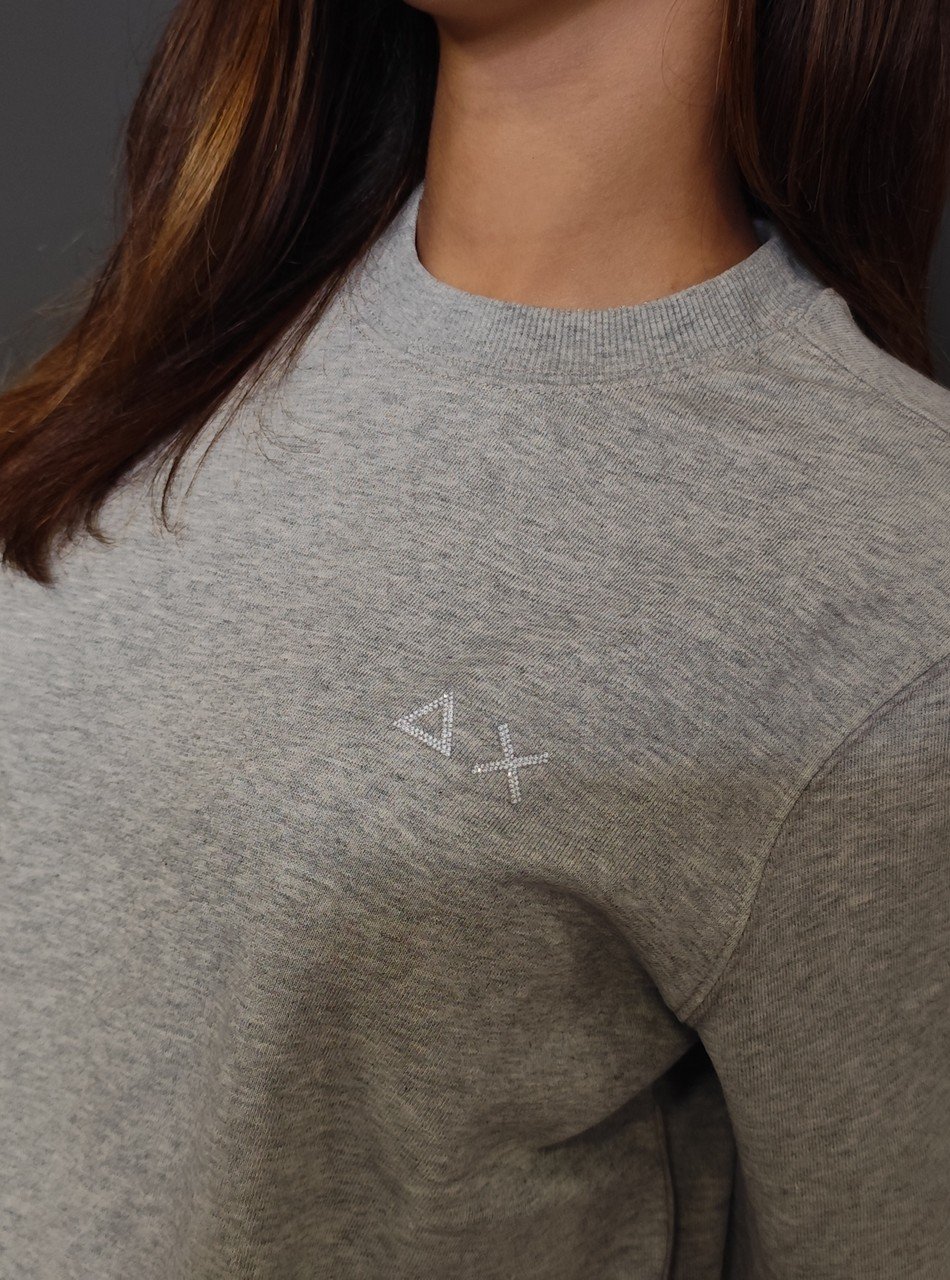 Felpe - Neck basic fleece Grigio - immagine 2