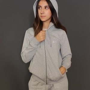 Felpe - Hood zip fleece Grigio