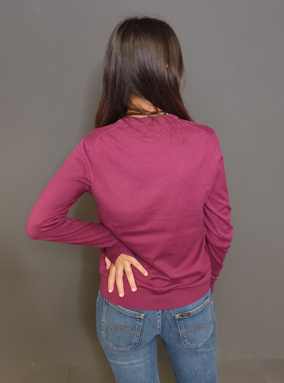 Maglie - Sweater basic Ciclamino - immagine 4
