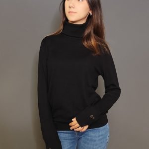 Maglie - Turtle sweater basic nero