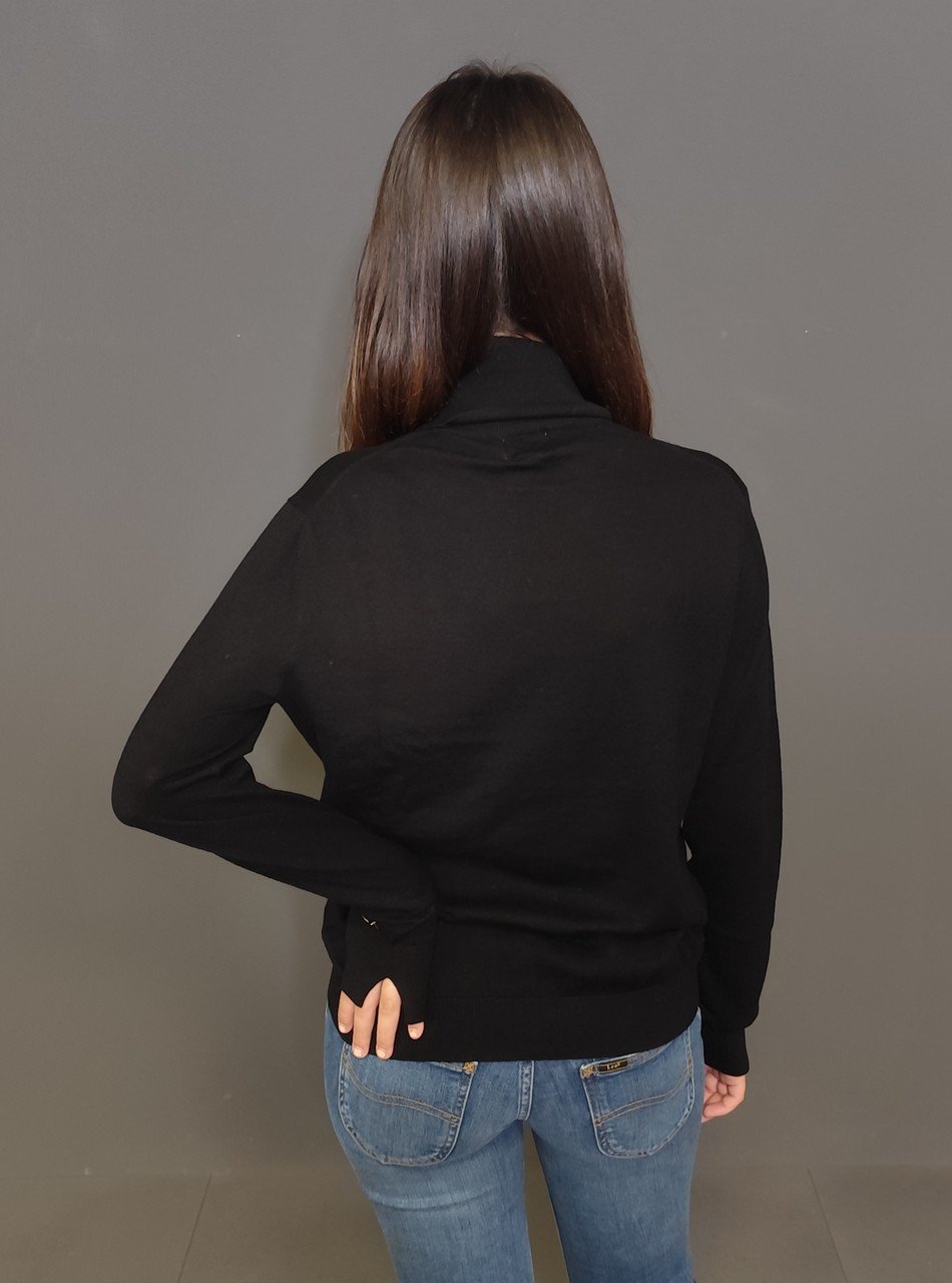 Maglie - Turtle sweater basic nero - immagine 4
