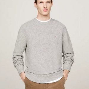 Maglie - Lambswool crew neck Grey Heath