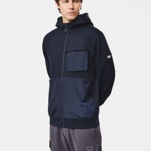 Felpe - Daponte zip hoodie Navy