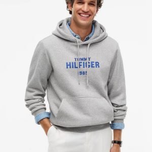 Felpe - Hilfiger stack hoodie Grey Heather